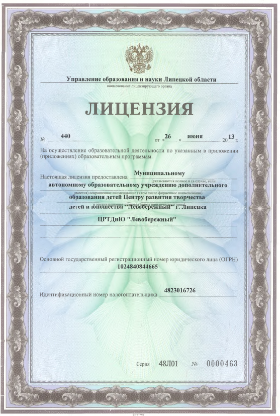 лицензия